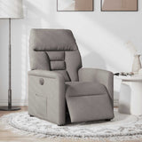 Vidaxl fauteuil verstelbaar elektrisch stof taupe