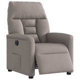 Vidaxl fauteuil verstelbaar elektrisch stof taupe