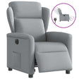 Vidaxl fauteuil elektrisch verstelbaar stof lichtgrijs