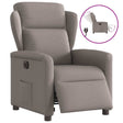 Vidaxl fauteuil verstelbaar elektrisch stof taupe
