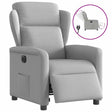 Vidaxl fauteuil elektrisch verstelbaar stof wolk grijs