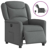 Vidaxl fauteuil elektrisch verstelbaar stof donkergrijs