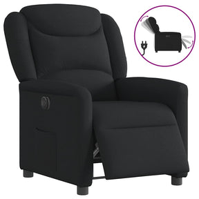 Vidaxl fauteuil verstelbaar elektrisch stof zwart