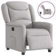 Vidaxl fauteuil elektrisch verstelbaar stof wolk grijs