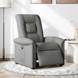 Vidaxl fauteuil elektrisch verstelbaar stof donkergrijs