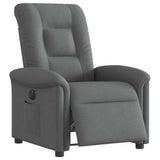 Vidaxl fauteuil elektrisch verstelbaar stof donkergrijs