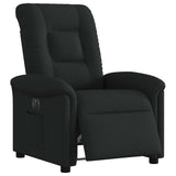 Vidaxl fauteuil verstelbaar elektrisch stof zwart