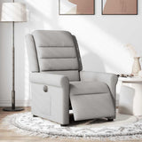 Vidaxl fauteuil elektrisch verstelbaar stof wolk grijs