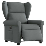 Vidaxl fauteuil elektrisch verstelbaar stof donkergrijs