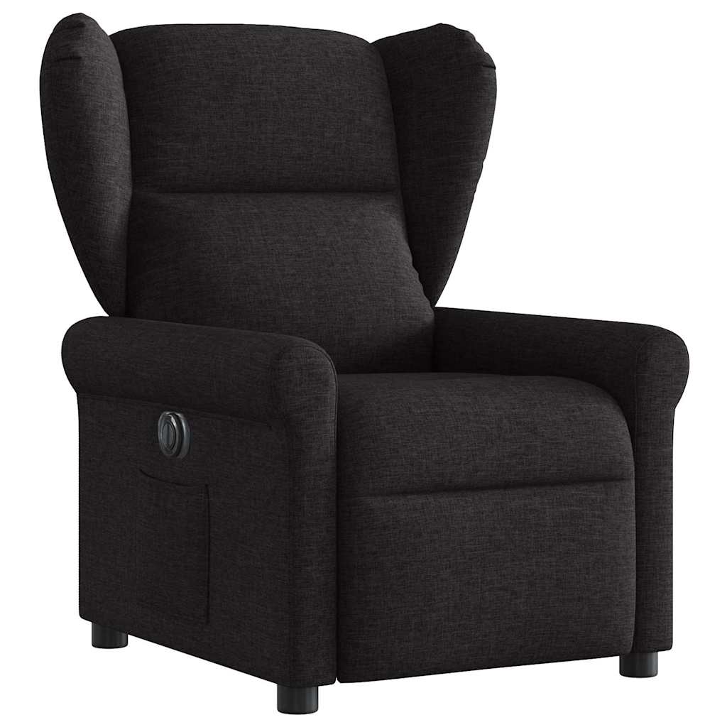 Vidaxl fauteuil verstelbaar elektrisch stof zwart