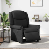 Vidaxl fauteuil elektrisch verstelbaar kunstleer glanzend zwart