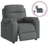Vidaxl relaxfauteuil donkergrijze stof