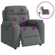 Vidaxl massagestoel in donkergrijze stof