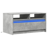 Vidaxl salontafel met led-verlichting bewerkt hout betongrijs