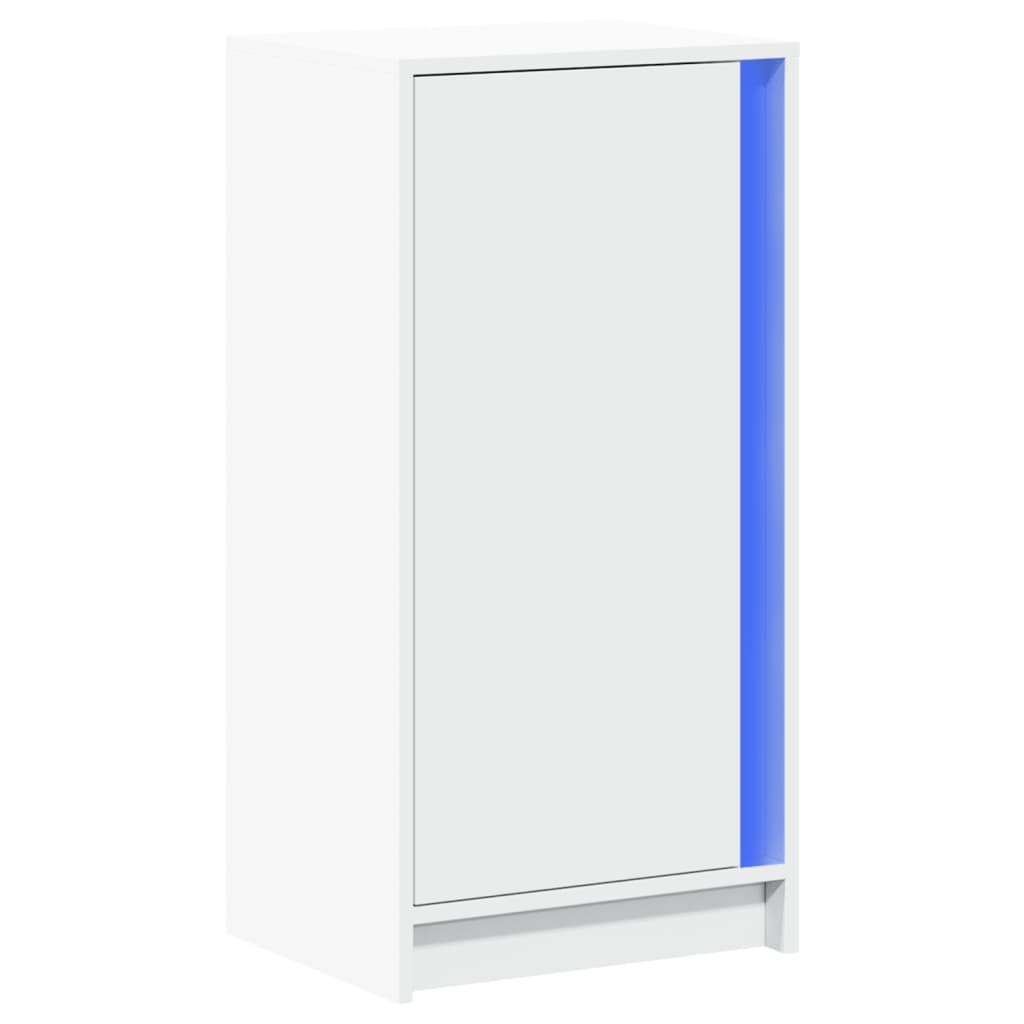 Vidaxl dressoir met led 42,5x34x85 cm bewerkt hout wit
