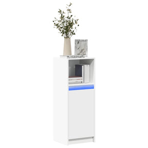 Vidaxl dressoir met led 38x34x100 cm bewerkt hout wit