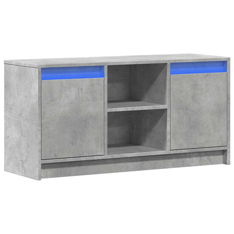 Vidaxl tv-meubel met led 100x34x50 cm bewerkt hout betongrijs