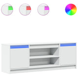 Vidaxl tv-meubel met led 139,5x34x50 cm bewerkt hout wit