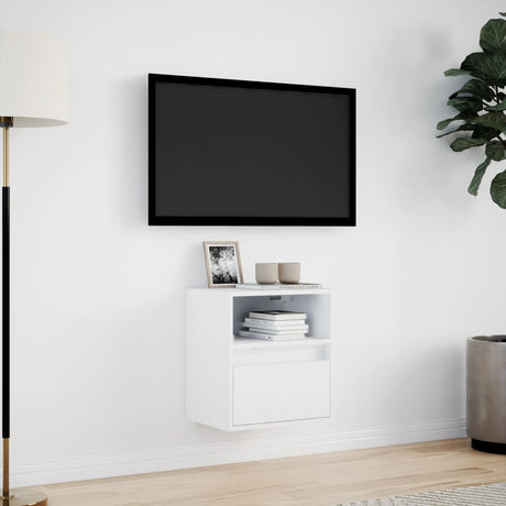 Vidaxl tv-wandmeubel met led-verlichting 41x31x45 cm wit