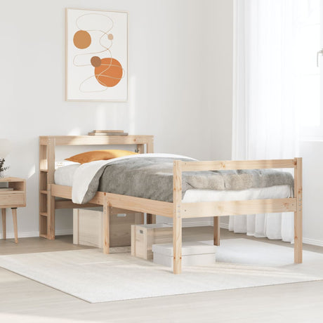 Vidaxl seniorenbed met hoofdbord massief grenenhout 90x190 cm