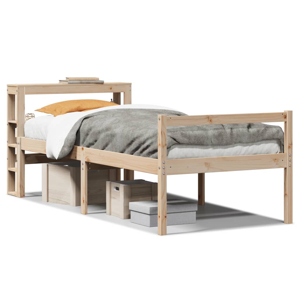 Vidaxl seniorenbed met hoofdbord massief grenenhout 90x200 cm