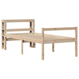 Vidaxl seniorenbed met hoofdbord massief grenenhout 90x200 cm
