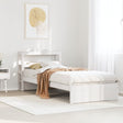 Vidaxl bedframe met hoofdbord massief grenenhout wit 75x190 cm