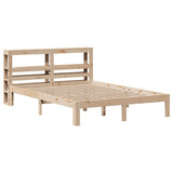 Vidaxl bedframe met hoofdbord massief grenenhout 120x190 cm