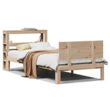 Vidaxl bedframe met hoofdbord massief grenenhout 90x190 cm