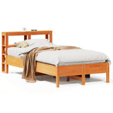 Vidaxl bedframe zonder matras massief grenenhout wasbruin 75x190 cm