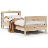 Vidaxl bedframe zonder matras massief grenenhout 75x190 cm