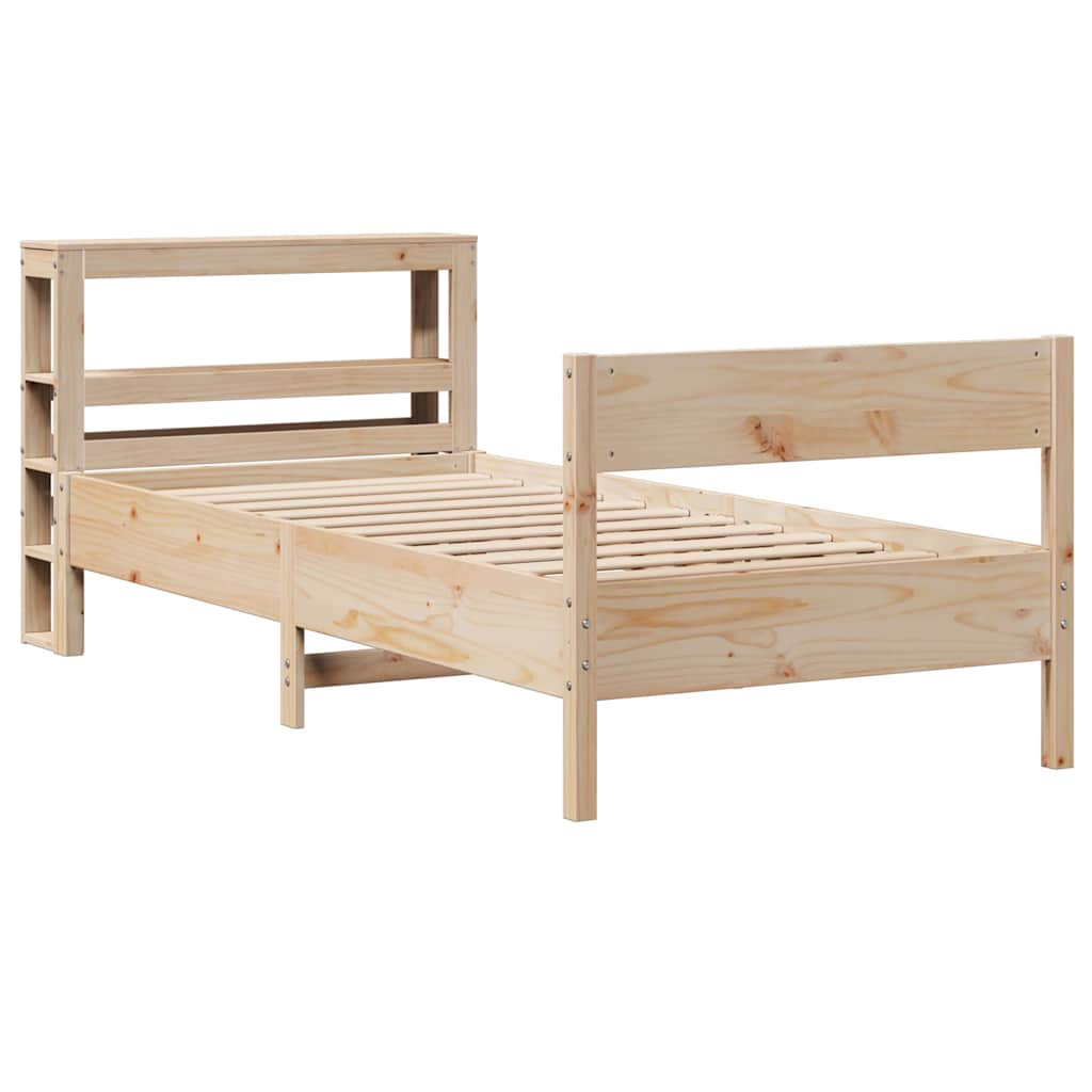 Vidaxl bedframe zonder matras massief grenenhout 75x190 cm