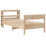 Vidaxl bedframe zonder matras massief grenenhout 75x190 cm