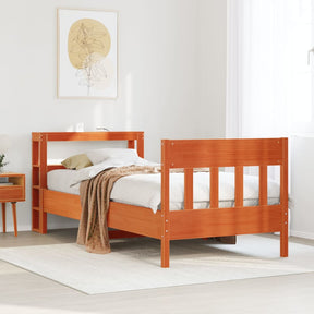 Vidaxl bedframe zonder matras massief grenenhout wasbruin 75x190 cm