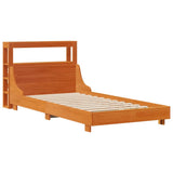 Vidaxl bedframe zonder matras massief grenenhout wasbruin 100x200 cm