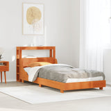Vidaxl bedframe zonder matras massief grenenhout wasbruin 100x200 cm