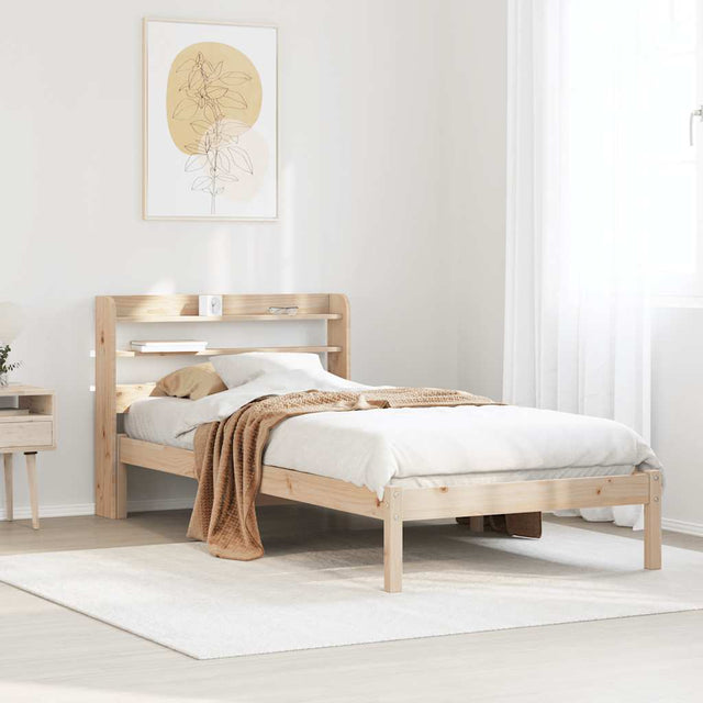 Vidaxl bedframe zonder matras massief grenenhout 75x190 cm