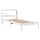 Vidaxl bedframe zonder matras massief grenenhout wit 90x190 cm