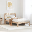 Vidaxl bedframe met hoofdbord massief grenenhout 100x200 cm