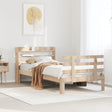Vidaxl bedframe met hoofdbord massief grenenhout 90x200 cm