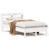 Vidaxl bedframe zonder matras massief grenenhout wit 140x200 cm
