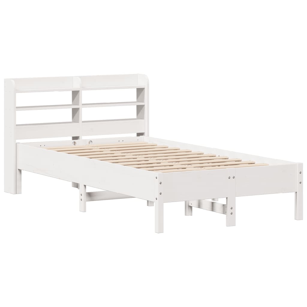 Vidaxl bedframe zonder matras massief grenenhout wit 90x190 cm