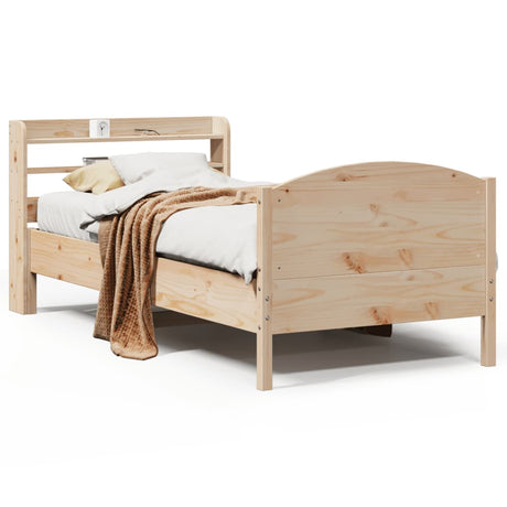 Vidaxl bedframe zonder matras massief grenenhout 75x190 cm