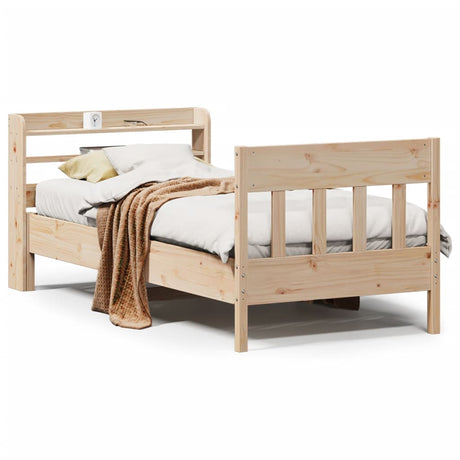 Vidaxl bedframe zonder matras massief grenenhout 90x200 cm