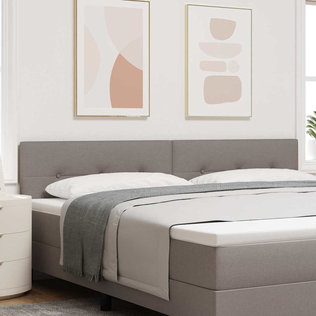 Vidaxl led hoofdbord taupe stof