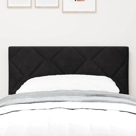 Vidaxl led hoofdbord zwart 80 cm fluweel