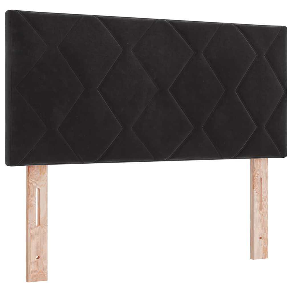 Vidaxl led hoofdbord zwart 90 cm fluweel