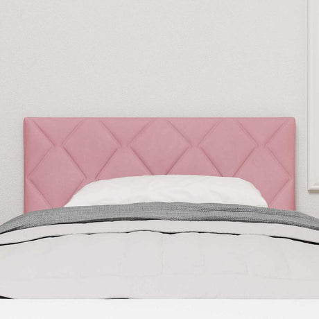 Vidaxl led hoofdbord roze 100 cm fluweel
