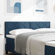 Vidaxl led hoofdbord blauw 144 cm stof