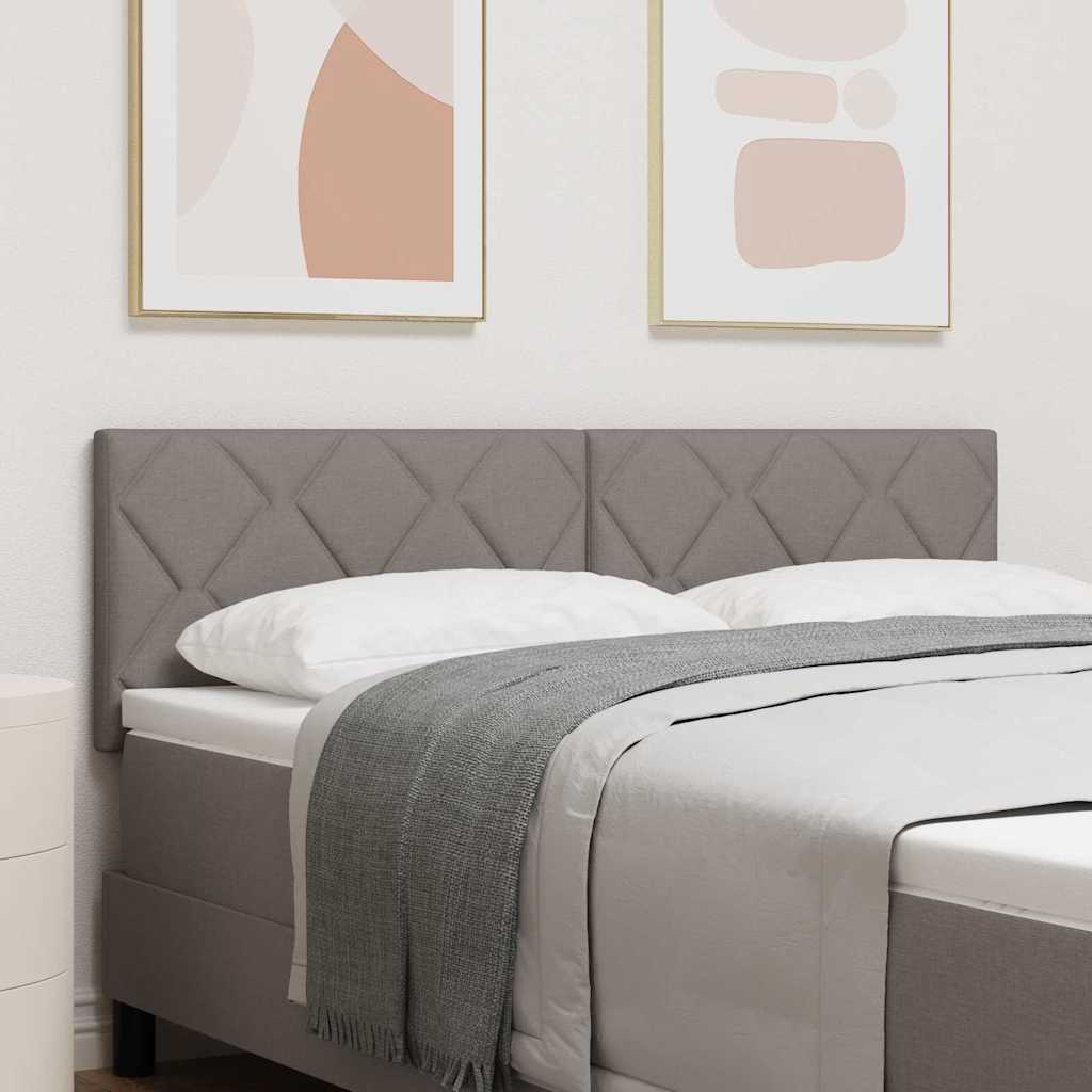Vidaxl led hoofdbord taupe stof